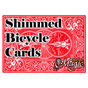 Shim Card Double Poker Bicycle Red
